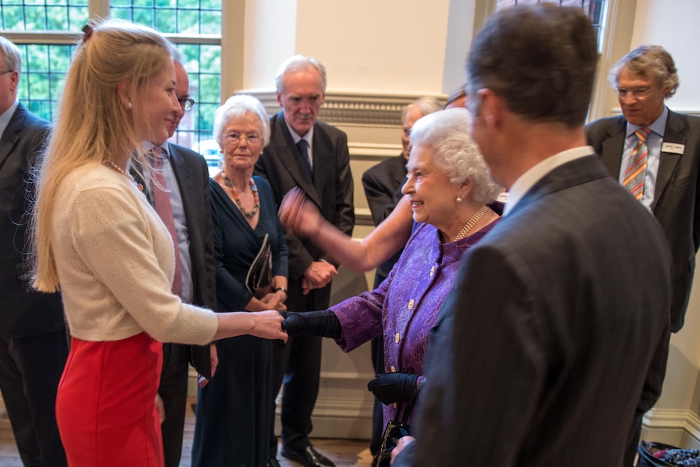 Melanie meeting Here Majesty the Queen at the 60th anniversary celebrations of the first ascent of Mount Everest